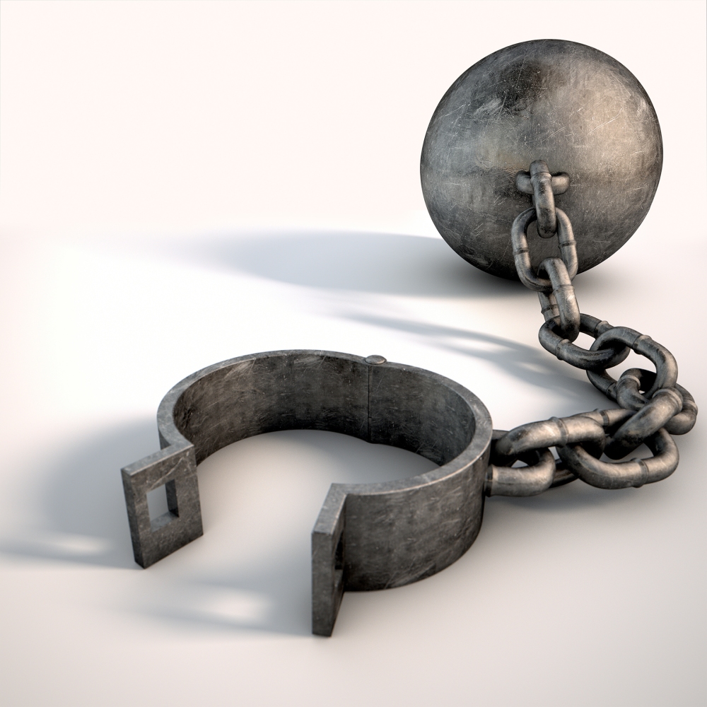 Ball And Chain Isolated